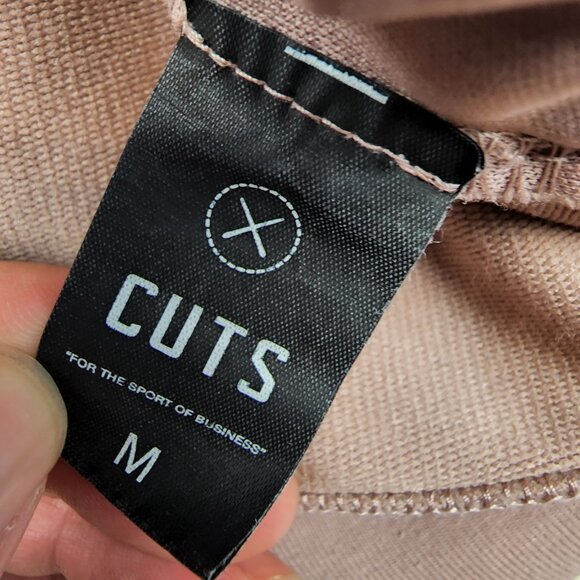 Cuts Clothing Hoodie Mens Size Medium Dusty Pink Classic Fit Pullover Sweatshirt - Picture 7 of 7